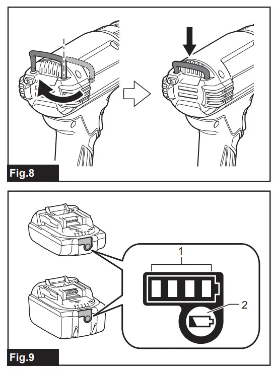 makita DHG181 Cordless Heat Gun - figure 2