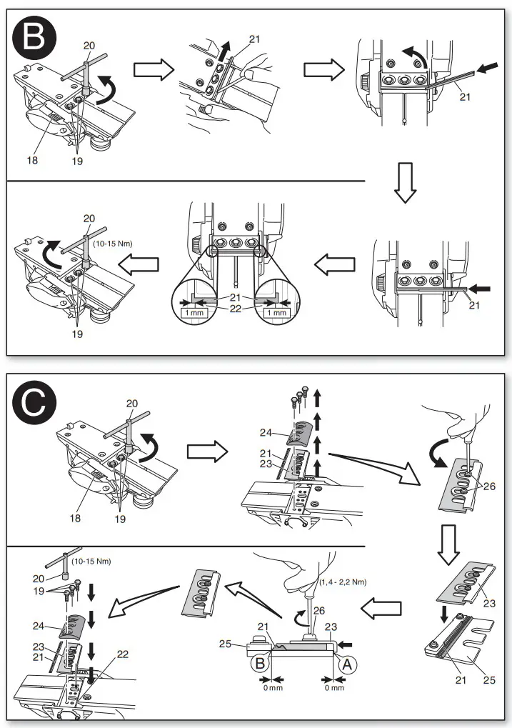 metabo HO 18 LTX 20 82 Cordless Planer Blades - figure 2