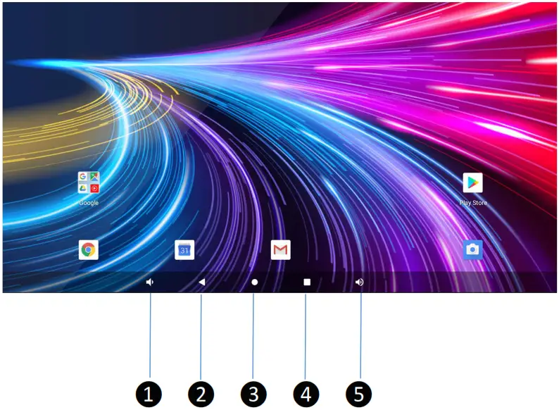 GENER8 GS61016 Tablet - Bottom Menu