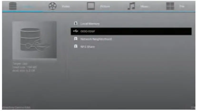 OMIKAI K1 Android TV Box - File Browser
