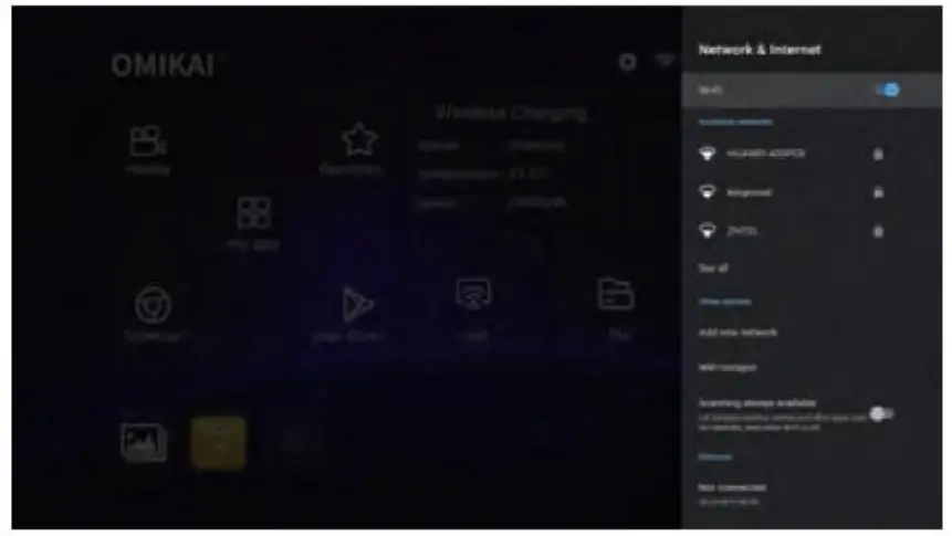 OMIKAI K1 Android TV Box - WIFI Setting