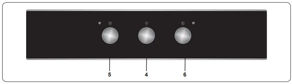 SHARP K 50M22BL2 FR 60cm Stainless Steel Built in Fan Oven - Control Panel