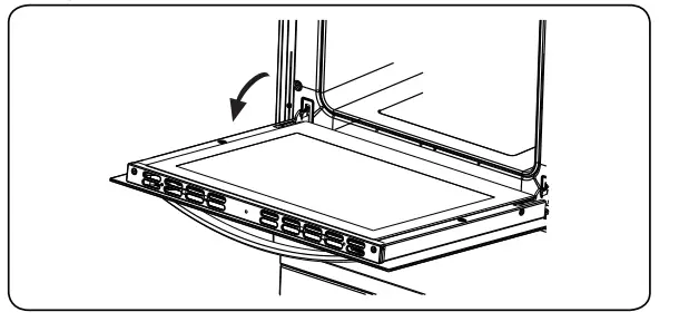 SHARP K 50M22BL2 FR 60cm Stainless Steel Built in Fan Oven - Oven Door