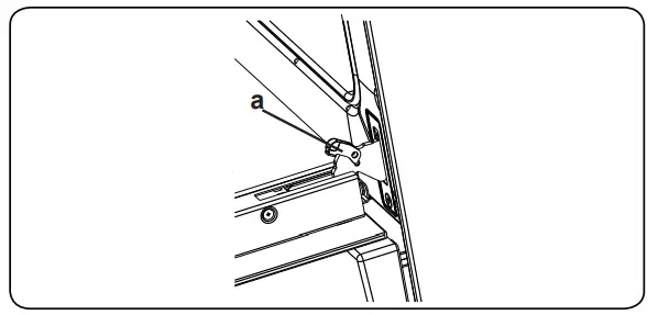 SHARP K 50M22BL2 FR 60cm Stainless Steel Built in Fan Oven - locking catch