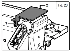 WEN 6502 BELT & DISC SANDER 4.3-AMP-fig23