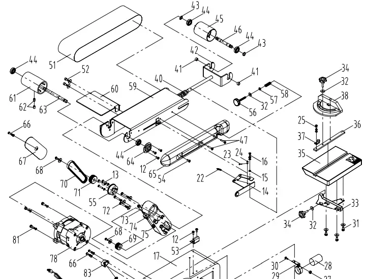 WEN 6502 BELT & DISC SANDER 4.3-AMP-fig27