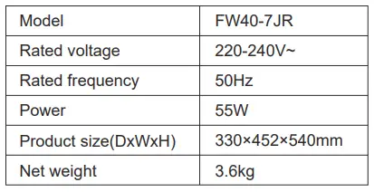 Midea-FW40-7JR-16-Inch-Wall-Fan-with-Remote-Control-fig-7
