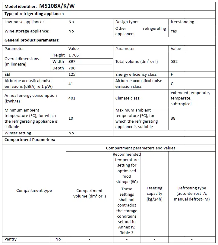 montpellier M510BX-Stainless steel Refrigerator 37
