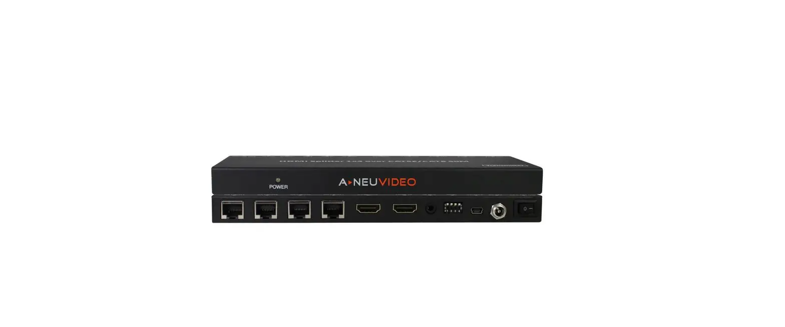 A-neuvideo Hdmi Poe Extender Splitter, Ir Return Instruction Manual