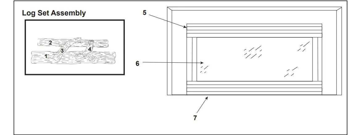 Heatilator EZ Fireplace Installation User Manual - Log Set Assembly