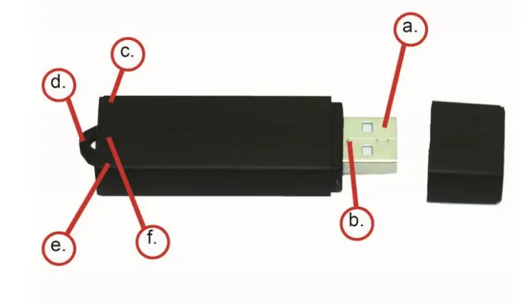 MGI MQ350 25 Day Standby Voice Recorder 8GB USB-1
