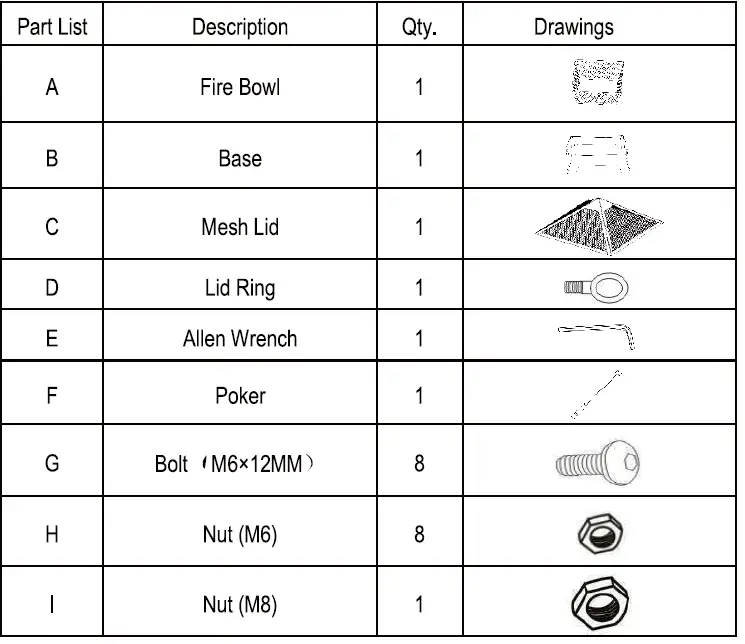 OUTSUNNY 842-266 26 in.Wx26 in.H Outdoor Steel Fire Pit Bonfire-11