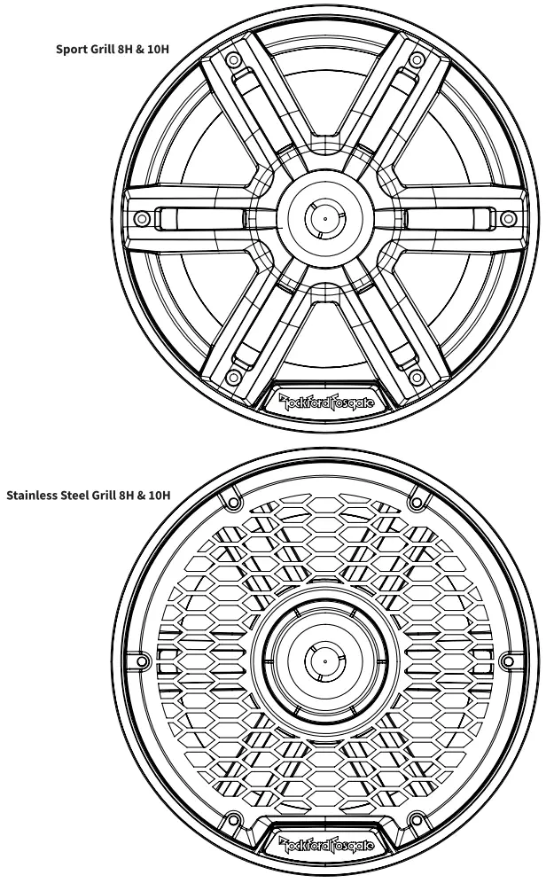 Rockford Fosgate M2 65 6 5 Inch Color Optic Marine 2 Way Speakers - fig 2