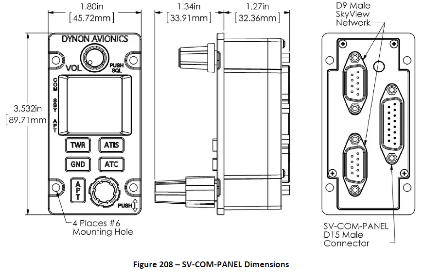 Dynon SV-COM-760 25kHz Transceiver-1