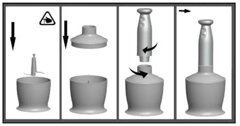 gorenje HBX603RL Hand Blender - chopper