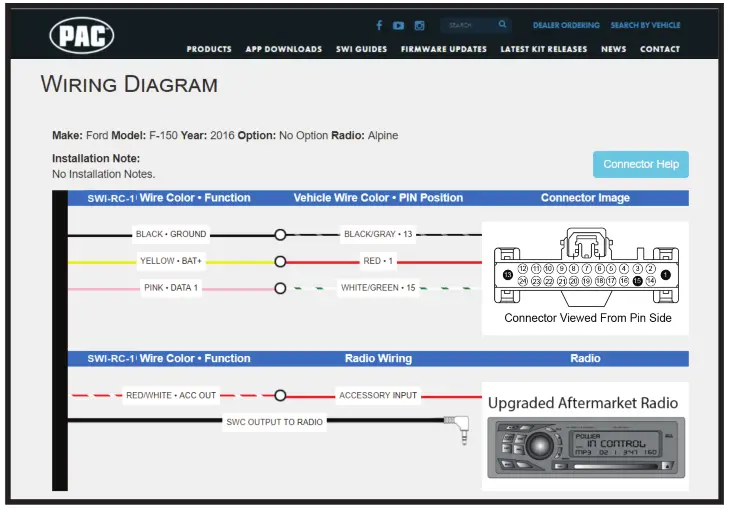 PAC SWI RC 1 Steering Wheel Control Interface - Step 3