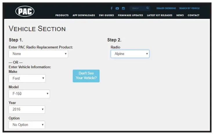 PAC SWI RC 1 Steering Wheel Control Interface