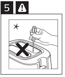 PHILIPS HD2639 Collection Toaster User Manual - Warning or Caution icon