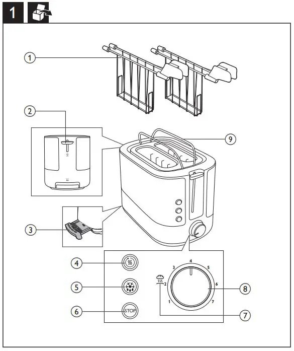 PHILIPS HD2639 Collection Toaster User Manual - Wht's in the box