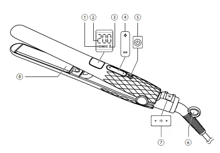 PHILIPS-HP8340-Professional-Hair-Straightener-FIG-1