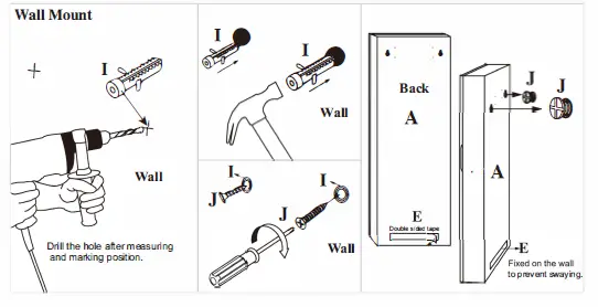 THE-HOME -DEPOT-TOPB001280-Lockable-Black Jewelry-Armoire -Cabinet-Touc- Sensor-Lighting-Full-Length-LED-Mirrored-Organizer-05