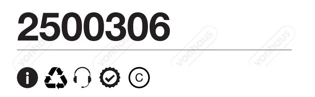 vonhaus 2500306 10 4 Pack Spare Pneumatic Wheels Instruction Manual