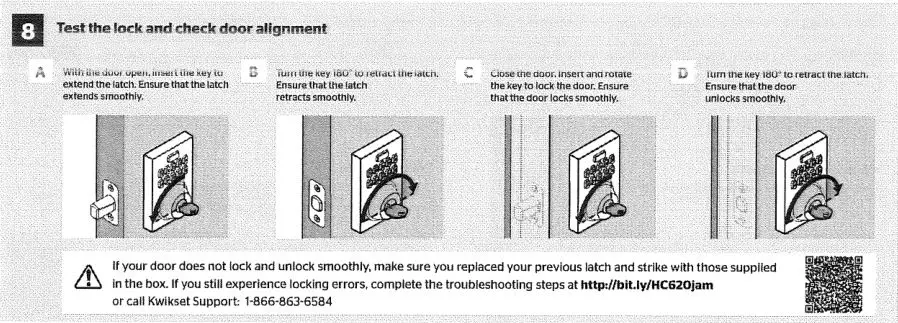 kwikset HomeConnect 620 - Test the lock