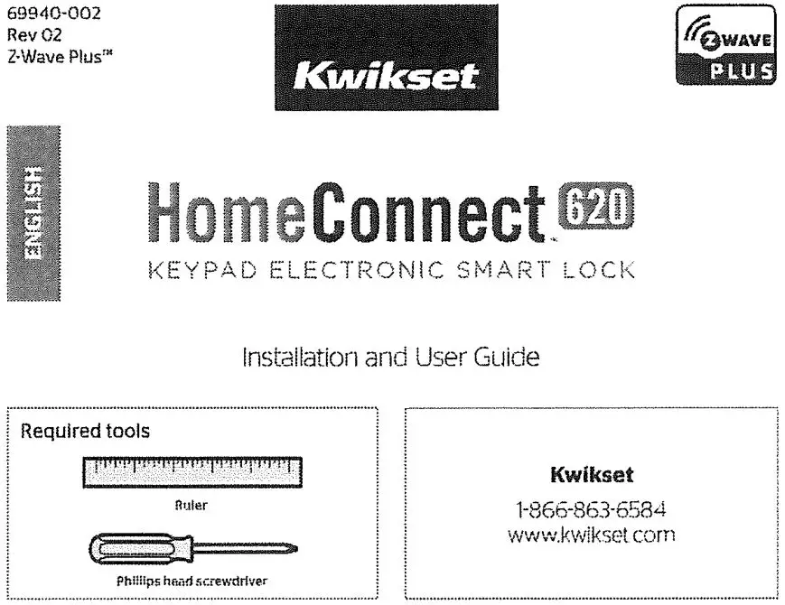 kwikset HomeConnect 620 User Guide