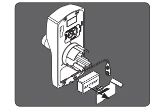 Open the battery compartment