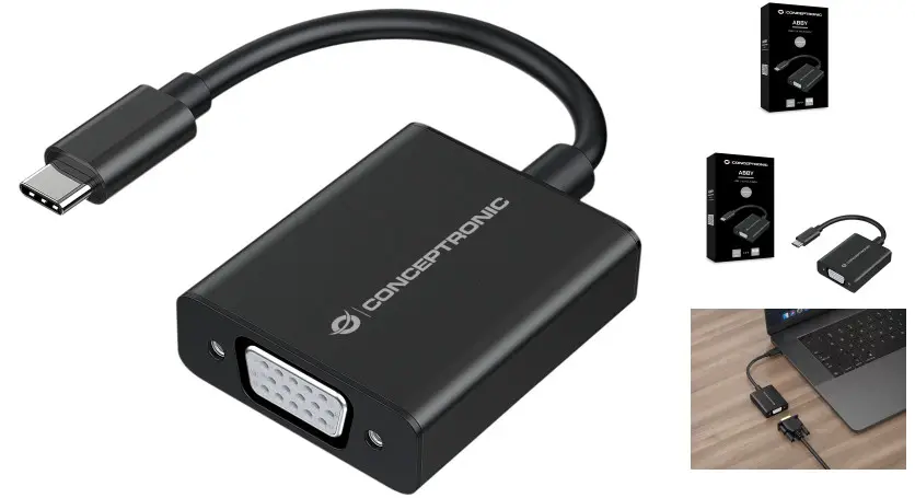 equip ABBY05B USB C to VGA Adapter