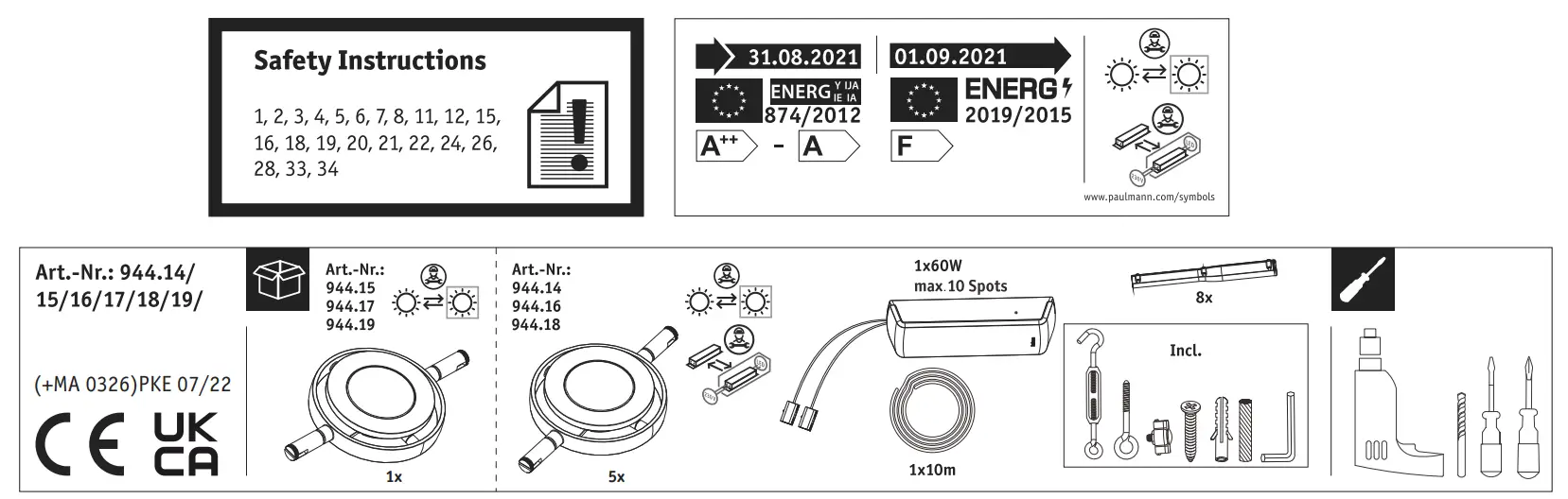 Paulmann 944.14 RoundMac DC LED String System Set - Fig3