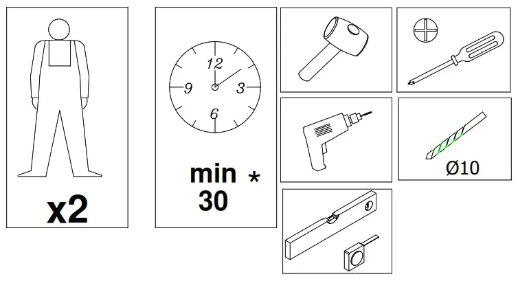 DEDEMAN Pantofar Buseto 2K, Artisan stejar, 67.4 x 34.8 x 195 cm - fig