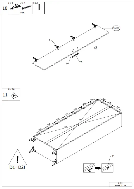 DEDEMAN Pantofar Buseto 2K, Artisan stejar, 67.4 x 34.8 x 195 cm - fig9