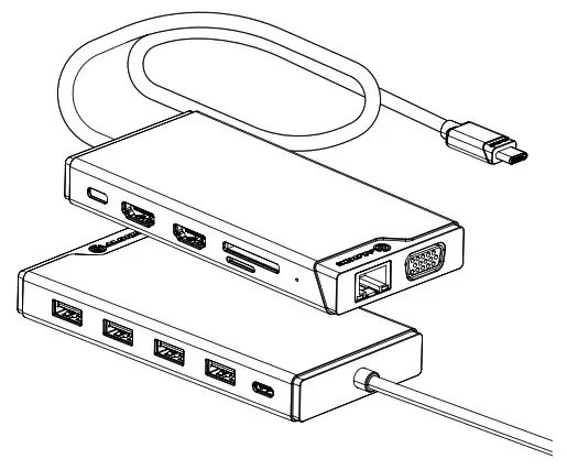 ALOGIC DV3 Universal Triple Display Docking Station - cover
