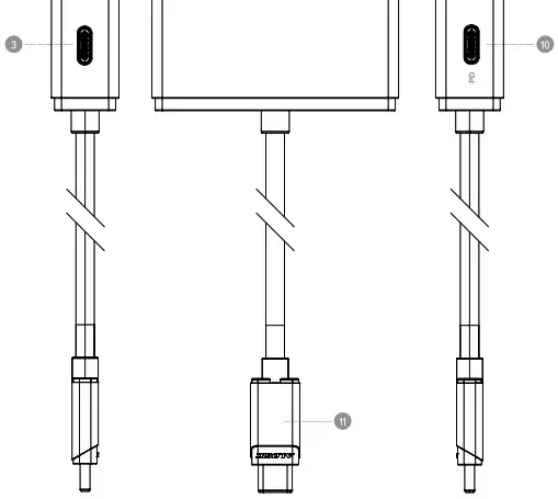 ALOGIC DV3 Universal Triple Display Docking Station - package contents 3