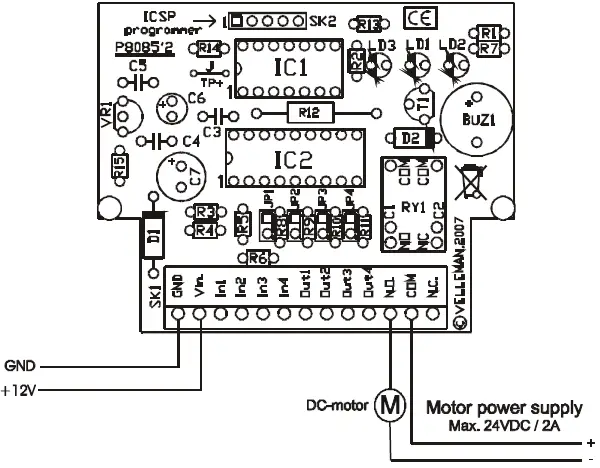 velleman VM142 Mini PIC-PLC Application Module 08