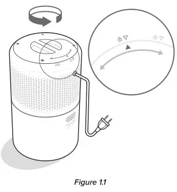 levoit Core 300S Smart True HEPA Air Purifier User Manual - Figure 1.1