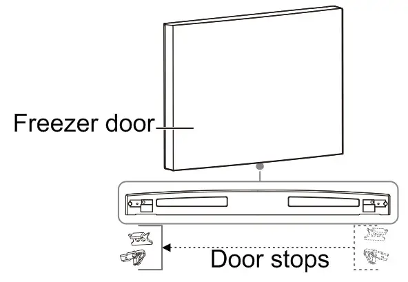 CHiQ CTM348NW2 Top Mount Frost Free Fridge - Door reversal instruction 10