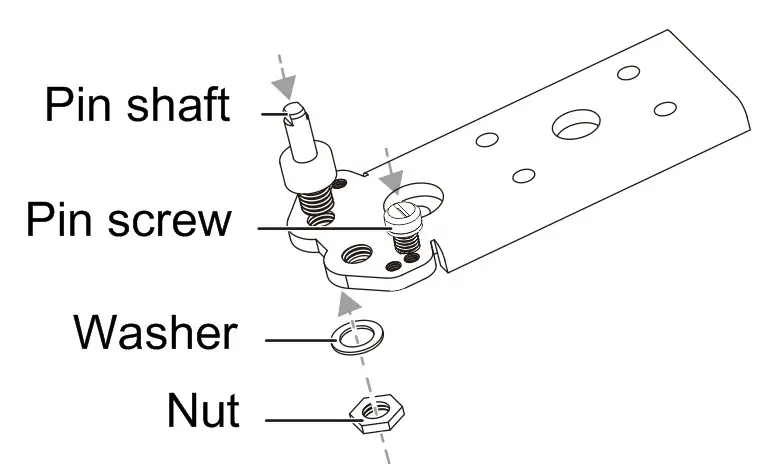 CHiQ CTM348NW2 Top Mount Frost Free Fridge - Door reversal instruction 5