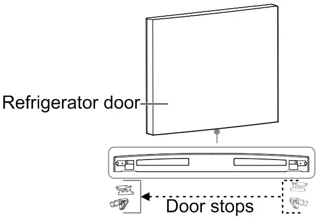 CHiQ CTM348NW2 Top Mount Frost Free Fridge - Door reversal instruction 6