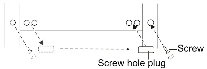 CHiQ CTM348NW2 Top Mount Frost Free Fridge - Door reversal instruction 8