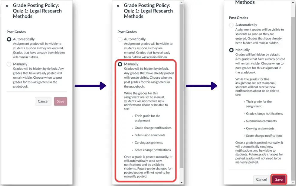 MANUALLY POST GRADES