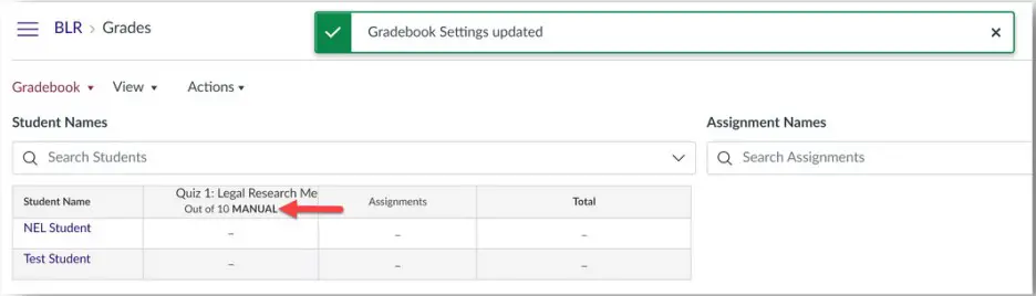 MANUALLY POST GRADES