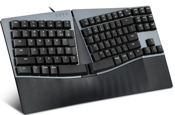 perixx PERIBOARD-335 Wired Compact Mechanical Ergonomic Keyboard-fig1