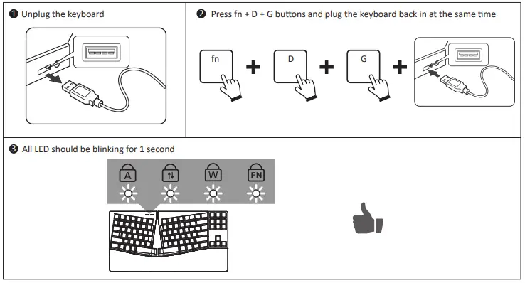 perixx PERIBOARD-335 Wired Compact Mechanical Ergonomic Keyboard-fig5
