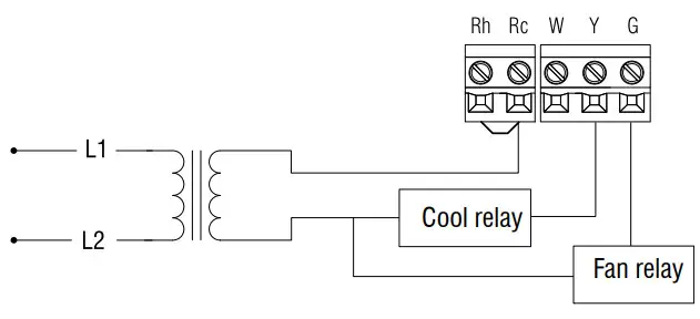 Honeywell RTH230B Thermostat - 3-wire Cooling