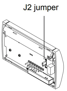 Honeywell RTH230B Thermostat - Setting J2 Jumper