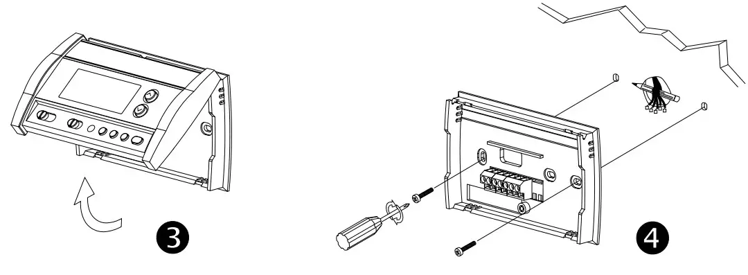 Honeywell RTH230B Thermostat - Tilt the thermostat upwards