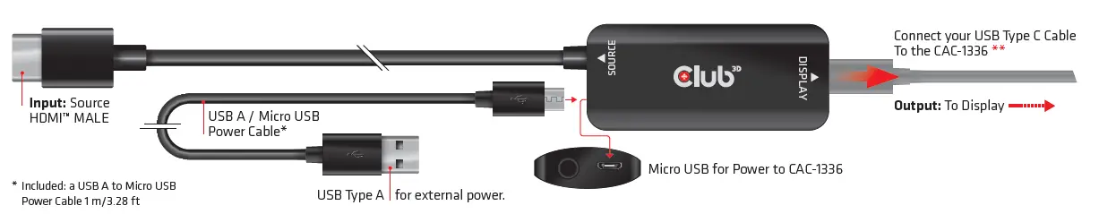 Club-3D-CAC-1336-HDMI+-Micro-USB-to-USB-Type-C-Active-Adapter-fig-2