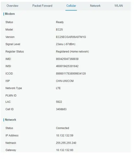 Configure the Cellular Connection